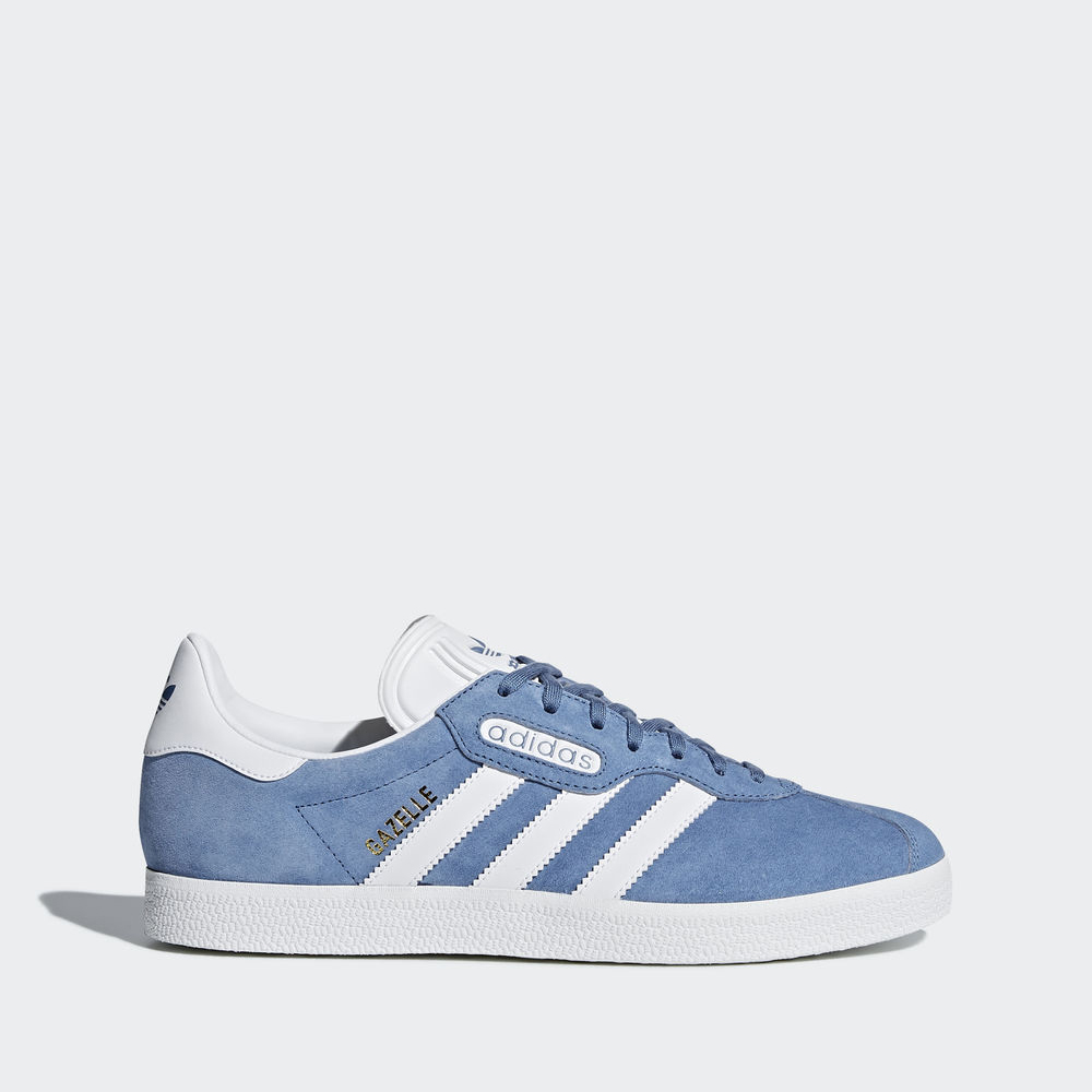 Adidas Gazelle Super Essential - Originals ανδρικα - Μπλε Ρουά/Ασπρα/Ασπρα,Μέγεθος: EU 36 – 54 2/3 (